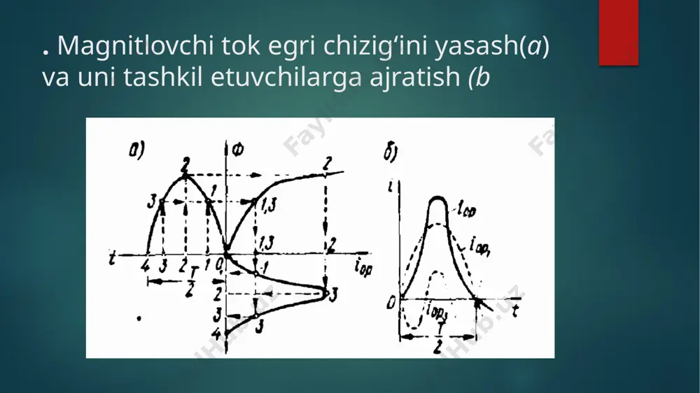 ing yuk chulg‘ami eyk vektoriga nisbatan tutgan holati bilan aniqlanadi. 99-rasm. bir fazali transformatorlarni tutashtirish guruhlari: v – 1/1–12; d – 1/1– 6. chulg‘amlarni tutashtirishning гостda ko‘rsatilgan sxemalari va tutashtirish guruhlari. avtotransformatorlar avtotransformatorlarning prinsipal sxemasi. transformatorlarning tuzilishi va ishlash tamoyili transformatorning ishlash prinsipi bir fazali ikki chulg‘amli transformator: a – konstruktiv sxemasi; b – prinsipial sxemasi. image6.jpg image7.jpg image8.jpg image9.png image10.png image11.png image12.png image13.png image14.png image15.jpg image16.png image17.jpg image2.png image3.png image4.png image5.png /docprops/thumbnail.jpeg