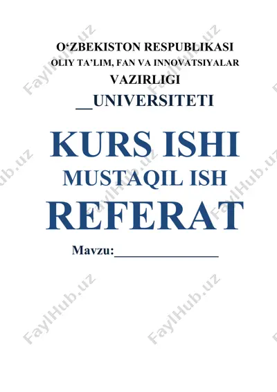 8-sinfda chizmachilikdan tanishtirish darsini tashkil qilish — DOC