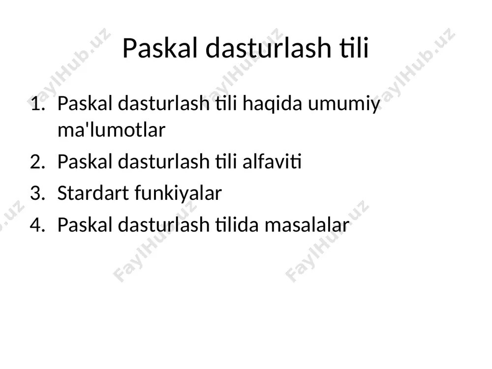 kor etish) , or (mantikiy kushish) , and (mantikiy kupaytirish); standart funktsiyalar