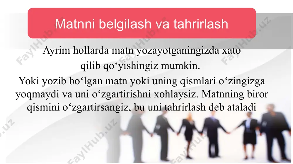 matnni belgilash va tahrirlash - Page 2