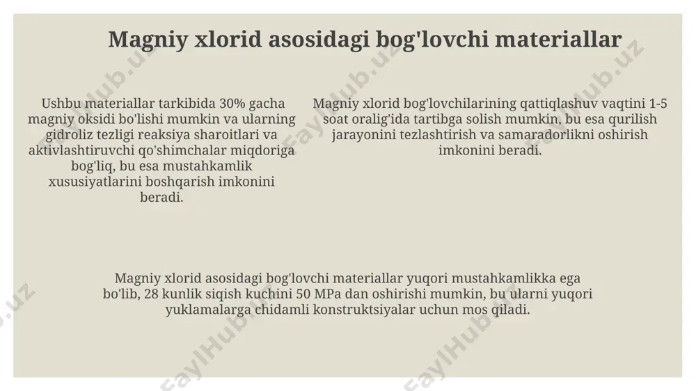 magnezial bog'lovchi moddalar - Page 5