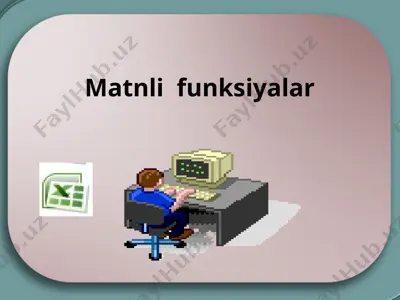 matnli funksiyalar — PPTX