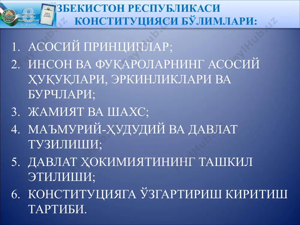 o'zbekiston respublikasi konstitutsiyasi - Page 5