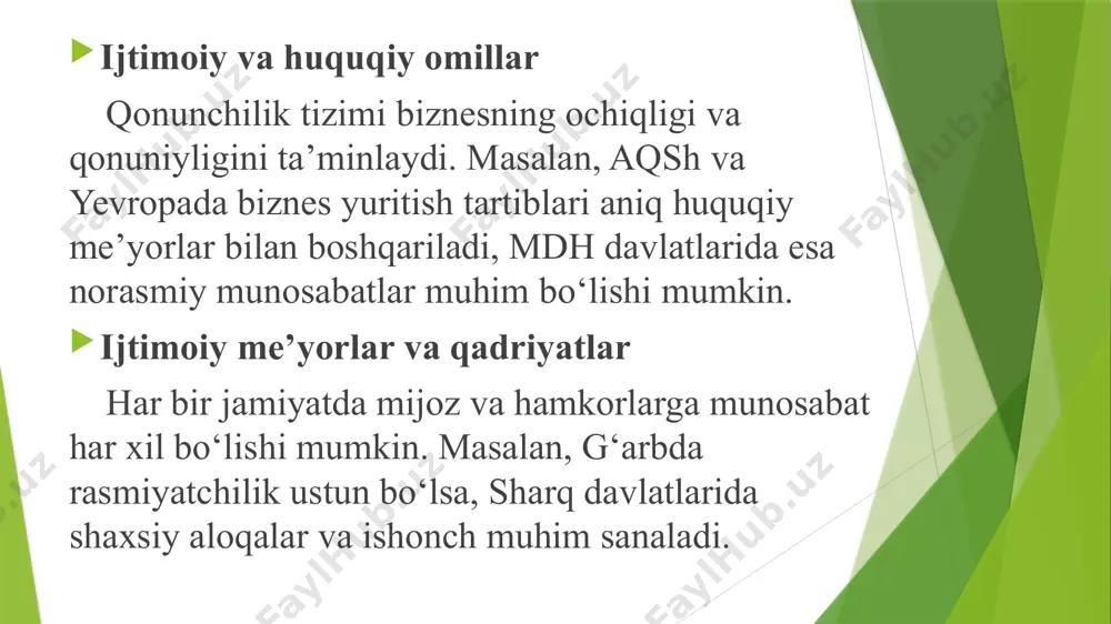 biznes madaniyati va etikasi - Page 5