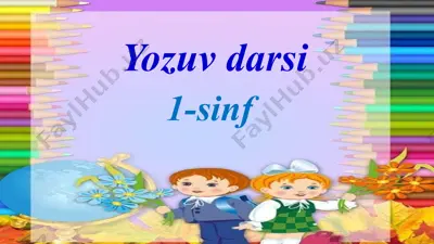 yozuv darsi — PPTX