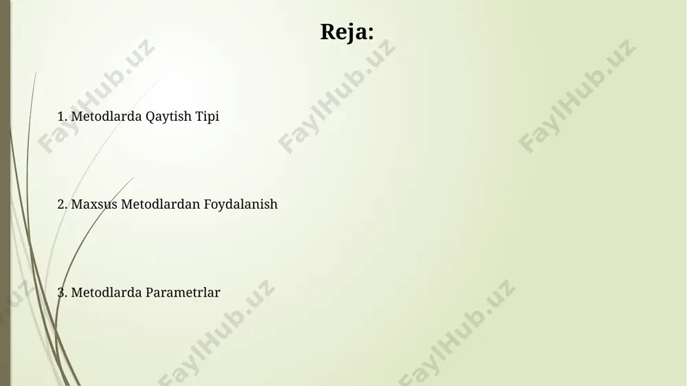 bitta nom bilan ta'minlash mumkin, bu esa kodni qisqartiradi va bir xil funksiyani bajaruvchi turli xil ma'lumot turlariga moslashuvchanlikni ta'minlaydi. ortiqcha yuklash orqali kompilyator turli parametrlarga ega bo'lgan metodlarni farqlay oladi, shu bilan birga, metod tanlash jarayonida avtomatik ravishda eng mos keluvchi variantni tanlaydi, bu esa dasturchi uchun qulaylik yaratadi. virtual va override metodlari override kalit so'zi yordamida virtual metodlarni qayta aniqlash mumkin, bu esa meros olgan klassda bazaviy klassdagi metodning xatti-harakatlarini o'zgartirish imkonini beradi, shu bilan 10 dan ortiq xil o'zgartirishni amalga oshirish mumkin. agar bazaviy klassdagi metod virtual bo'lmasa, unda uni meros olgan klassda override qilib bo'lmaydi, bu esa kompilyator xatosi (cs0117) yoki boshqa xatolarga olib kelishi mumkin. lambda ifodalari va linq lambda ifodalari anonim funksiyalar bo'lib, ular kodni ixchamlashtirish va `func<>` yoki `action<>` delegatlari orqali 3 dan ortiq parametrlarni qabul qila oladi. lambda ifodalari va linq birgalikda ishlatilganda, `where` kabi usullar bilan birga 2-3 satrlik kodda murakkab …