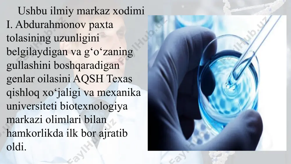 gen muhandisligi va biotexnologiya fani yutuqlari - Page 5