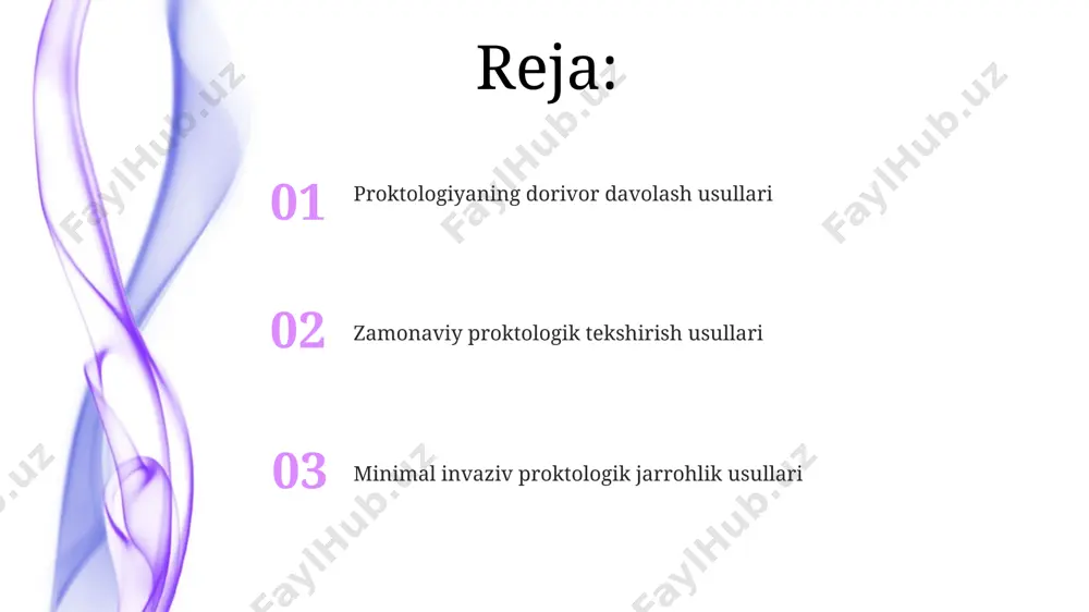 kichik, yutish mumkin bo'lgan kamera yordamida ingichka ichakning yuqori qismini (100 sm gacha) vizual tekshirish imkonini beradi va taxminan 8 soat davom etadi. laparoskopik jarrohlik proktologiyada laparoskopik rezeksiya kabi murakkab proktologik operatsiyalarni bajarishda, 90% dan ortiq muvaffaqiyat darajasi kuzatiladi, asoratlar minimal darajada bo'ladi. minimally invasive laparoscopic surgery reduces post-operative pain significantly, with patients reporting a 30-50% lower pain score compared to traditional open surgery techniques in proctology. laparoskopik proktologiyada 5-10 mm diametrli 3-4 ta kichik teshik orqali maxsus asboblar va kamera yordamida operatsiyalar amalga oshiriladi, bu esa bemorning tezroq tiklanishiga olib keladi. biopsiya va gistologik tekshiruvlar gistologik tekshiruv davomida to'qimalarning mikroskopik tuzilishi, hujayralararo moddalar, 5-10 ta mikroskopik maydonlarni tahlil qilish orqali aniqlanadi va shishlarning benign yoki malign xususiyati aniqlanadi. immunogistokimyoviy usullar yordamida biopsiya namunalarida 20 dan ortiq turdagi oqsillar va markerlar aniqlanishi mumkin, bu esa aniqroq diagnostika qo'yishga yordam beradi. biopsiya jarayonida olingan to'qima namunalari histologik tahlil uchun maxsus fiksatorlar …