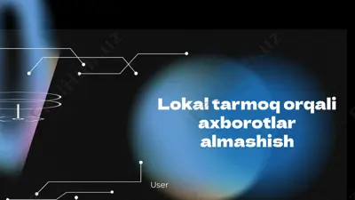 lokal tarmoq orqali axborotlar almashish — PPTX