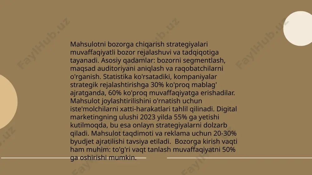 hhur platformalar bu telegram va instagram bo‘lib, ular orqali bizneslar o‘z mahsulot va xizmatlarini samarali sotishda raqamli marketing strategiyalaridan foydalanmoqda. tadbirkorlik sub'ektlarida marketingning faoliyatini tashkil etish navro'zov turobjon e'tiboringiz uchun raxmat! image1.png image2.png image3.png /docprops/thumbnail.jpeg