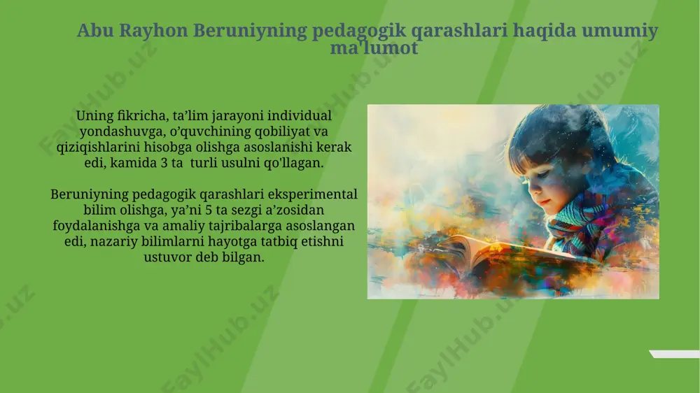 abu rayhon beruniyning pedagogik qarashlari - Page 5
