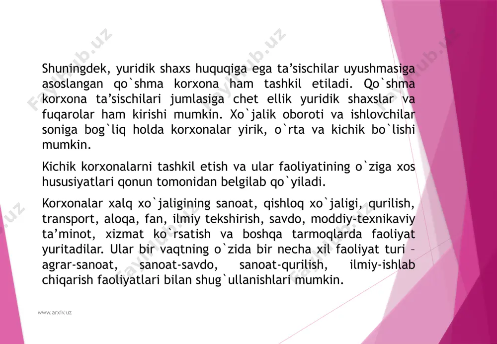 korxonaning ish faoliyatidagi vazifalari 2 - Page 5