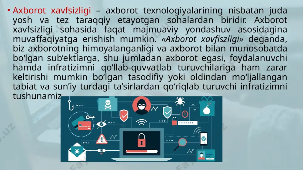 iqtisodiy axborot tizimlarida axborotlarni himoyalash usullari - Page 3
