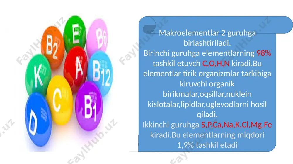 tirik organizmlarning kimyoviy tarkibi va uning doimiyligi - Page 5