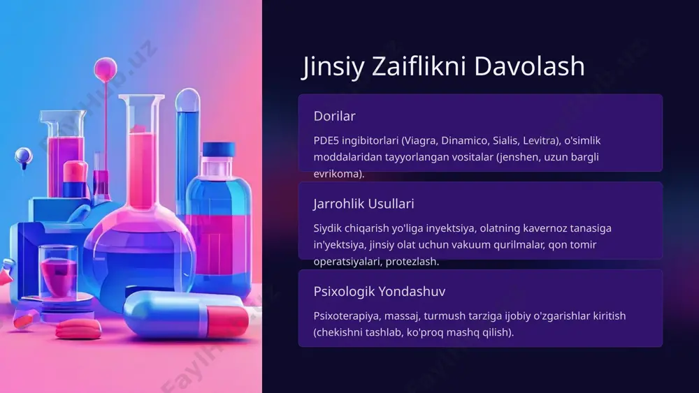 jinsiy zaiflik (impotentsiya) — sabablari, belgilari, davolash, oldini olish - Page 5
