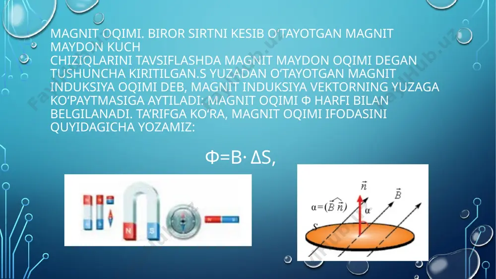 magnit maydon. magnit maydon enerdiyasi va zichligi. moddaning magnit maydoni - Page 5