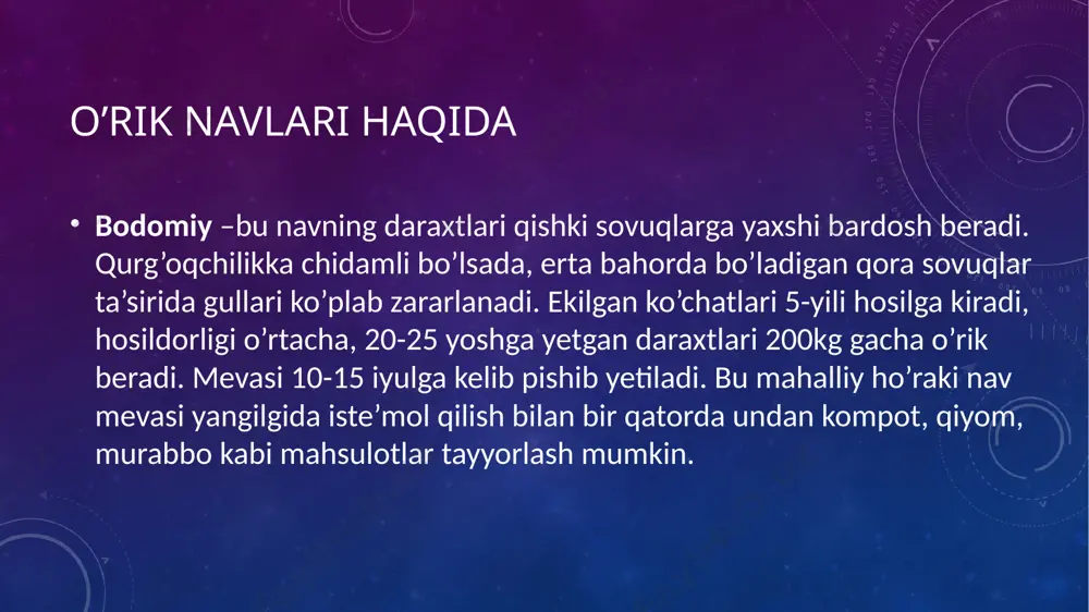 o'zbekistonda yetishtiriladigan o'rik navlarining tasnifi - Page 5