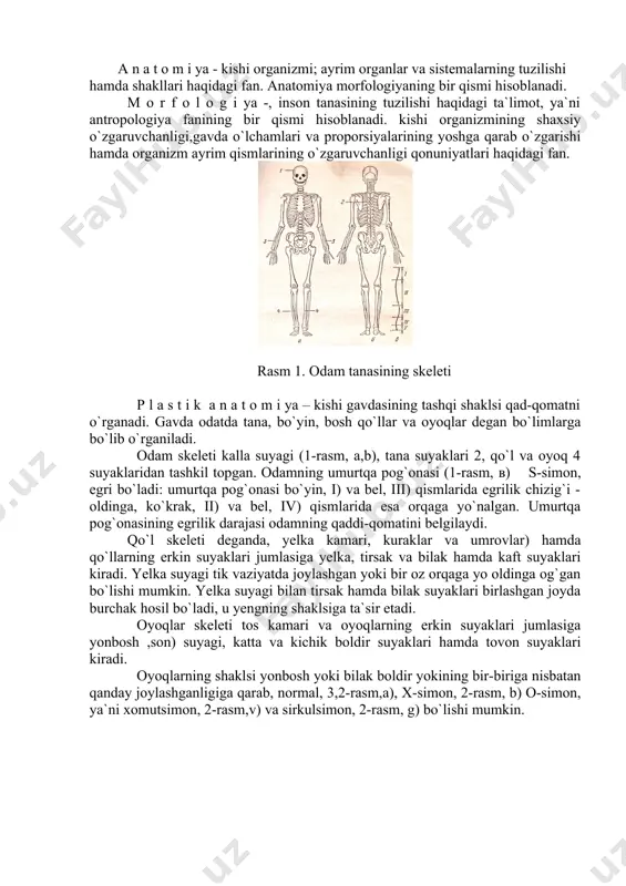 ng antropometrik aylanasi antropologiyada juda yaxshi o`rganilgan; erkaklarda bu razmer orqada- ko`rak suyaklari ostida, oldinda esa ko`krak bezlari uchi atrofidagi pastki sigment bo`yicha o`lchab aniqlanadi. yosh ulg`aygan sari ko`krak aylanasining o`lchami orta boradi, qarigandan keyingina bir oz kamayadi. bir yashar go`dakning ko`krak aylanasi 49 sm ga teng. 25-26 yoshdagi yigitlarda ko`krak aylanasi o`lchami "marra"siga yetadi va o`zgarmaydi. erkaklar 40 yoshlarda jadal semira boshlaydi, shu sababdan ko`krak aylanavi o`lchami ortadi. faqat 60 yoshlardagina ko`krak aylanasi o`lchami kamayadi, bunga organizmning qarishi bilan bog`lik fiziologik o`zgarishlar sabab bo`ladi. erkaklar gavdasining o`rtacha vazni 64 kg. katta yoshdagi kishilar vaznining 40 kg dan kam yoki 99 kg dan ziyod bo`lishi patologik kasallik hisoblanadi. o`sish davrida tananing vazni ortaveradi; 25-40 yoshlarda vazn barqarorlashadi. 40 dan 55 yoshgacha tana vazni xar besh yilda o`rta hisobda 1,0-1,5 kg ortadi, 60 yoshdan o`tgach, birmuncha kamayadi. kiyimni konstruksiyalash uchun proporsiya, (mutanosiblik)ning katta ahamiyati bor. proporsiya deganda, tananing turli qismlari o`lchamlarining …