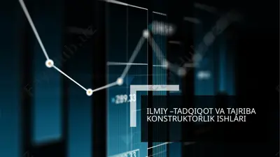 ilmiy tadqiqot va tajriba konstruktorlik ishlari — PPTX