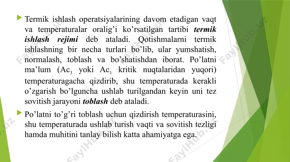 termik ishlovning po'lat strukturasini o'rganish - Page 5