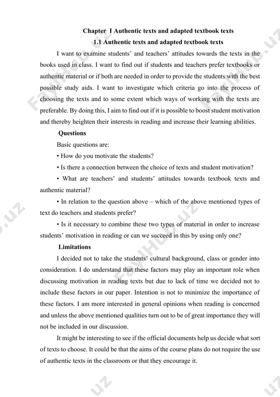 orld e.g. india, australia and the u.s. what is interesting is the way the cultural aspect is presented. even though the textbook is a few years old, the topic could very well still be of relevance to the students. but often fabricated texts are used – e.g. travel stories or visits by families to foreign countries, and these have a tendency to feel “forced” and irrelevant. furthermore, many textbooks use adapted texts where cultural elements are removed since these are often considered to be difficult parts of a text. hereby one of the aims of the course plans is compromised namely that a student should be familiar with english spoken in different parts of the world; this could include varieties such as cockney and pidgin english. another aim to strive for is to make sure that the student is motivated beyond the actual learning situation. this puts a great deal …