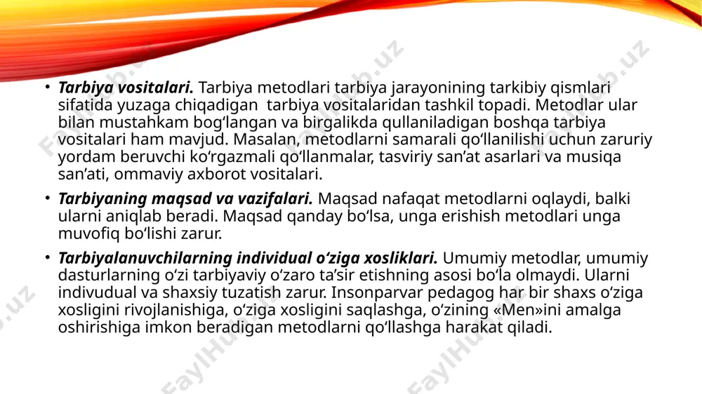 tarbiyaning umumiy metodlari - Page 5