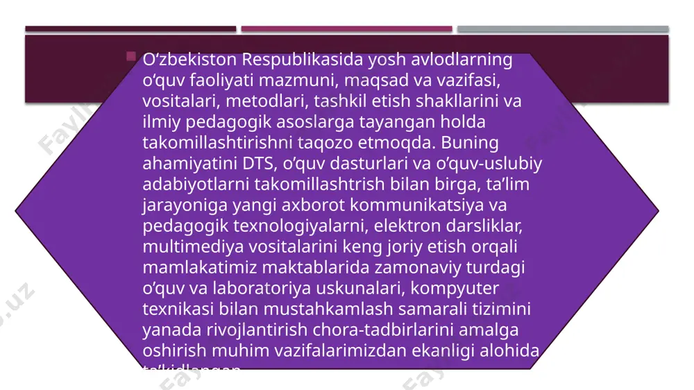 rdniyev, n.u.bikbayeva, l.sh. levenberg, r.a. mavlonova, k.qosimova va boshqalar) bu muammo umumiy holatda ko‘zda tutiladi. boshlang‘ich sinflar matematika darslarida masofa, tezlik va vaqt bilan bog`liq matnli masalalar yechishni o`rganish tizimi to’g’ri tashkil etilsa mavzuning o’zlashtirilish darajasi to’g’ri shakllanadi. harakatga doir masalalarni o’tishda avval harakatga doir masalalar turi bilan tanishib chiqishimiz kerak.harakatga doir masalalar o’rganishda quyidagilarga etiborimizni qaratamiz: 1.harakatga doir masalalarning bajarishni o’rganish metodlari. 2.harakatga doir masalalarning turlari. 3.harakatga doir masalalarning bajarilish usullari. 1-bosqich: masala o’qituvchining yo’naltiruvchi savollari bo’yicha yechiladi va bu yechish doskada va daftarda bir vaqtda bajariladi. 2-bosqich:masala sharti o’qituvchi rahbarligida tahlil qilinadi va yechish rejasi tuziladi.yechishning o’zi doskaga yozilmaydi,og’zaki aytilmaydi ham,o’quvchilar esa uni mustaqil bajaradilar. 3-bosqich:o’qituvchi rahbarligida masala faqat analiz qilinadi.yechish rejasi va yechishning o’zini o’quvchilar mustaqil bajarishadi. 4-bosqich:masalani o’qituvchining hech bir yordamisiz mustaqil yechish. o’quvchilarda masalalar yechish malakasini tarkib toptirishda ijodiy xarakterdagi mashqlarning ham muhim ahamiyati bor.bunga quyidagilar kiradi: masalani har xil usullar bilan yechish. muammoli xarakterdagi …
