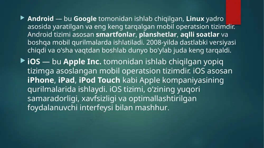 mobil operatsion tizimlar (android, ios, harmonyos) - Page 5