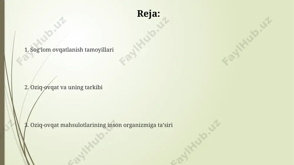 tez hazm bo'ladigan va sekin hazm bo'ladigan turlarga bo'linadi. sportchilar uchun ovqatlanish karbogidratlar sportchilar uchun asosiy energiya manbai hisoblanadi va ularning umumiy kaloriya iste'molining 55-65% ni tashkil etishi kerak, bu glyukoza va glikogen zaxiralarini to'ldirishga yordam beradi. muskul massasini oshirish uchun sportchilar kuniga 1,6-2,2 g/kg protein iste'mol qilishlari kerak, bu uchun go'sht, baliq, tuxum va dukkaklilar kabi oqsil manbalaridan foydalanish maqsadga muvofiqdir. sportchilar uchun kundalik kaloriya iste'moli, mashq turi va intensivligiga qarab, 2500-5000 kkalgacha etishi mumkin, bu esa ularning energiya zaxiralarini to'ldirish uchun muhimdir. oziq-ovqat mahsulotlarini tanlash yog‘ tarkibi yuqori bo‘lgan mahsulotlarni tanlashda, ularning trans-yog‘lar miqdorini tekshiring va kunlik iste’mol qilinadigan yog‘ miqdorini 30 grammdan oshmasligiga harakat qiling. oziq-ovqat mahsulotlarini tanlashda, mahsulotning tarkibida kamida 5 gramm tolali moddalar bo‘lishiga e’tibor bering, bu sizning ovqat hazm qilish tizimingiz uchun juda muhimdir. kunlik kaloriyangizning 40% dan ko‘prog‘ini murakkab uglevodlar (masalan, butun donli non, guruch va kartoshka) bilan ta’minlash, uzoq muddatli to‘qlik hissini …