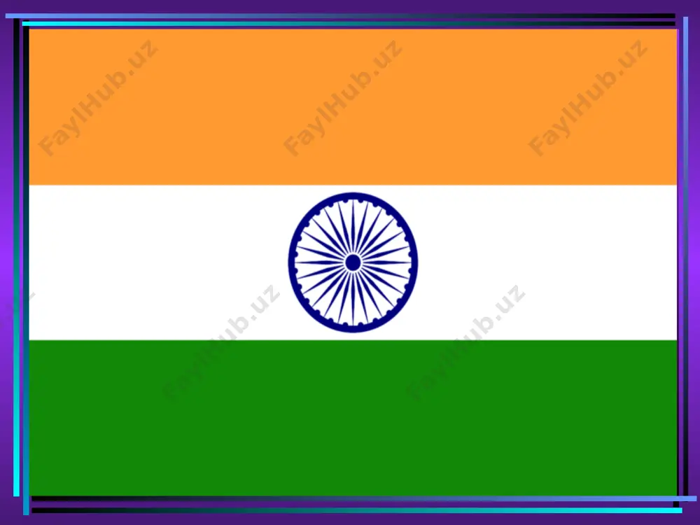 8-yil 30-yanvar m.k.gandi o’ldirildi. 1949-yil 1-yanvar-hindiston va pokiston o’rtasida urushni to’xtatish haqida bitim tuzildi. 1949-yil hindiston konstitutsiyasi qabul qilindi va 1950-yil yanvaridan kuchga kirdi. 1950-yil 26-yanvar-hindiston respublika deb elon qilindi. 1966-yil hindiston agrar davlatdan agrar-industrial davlatga aylantirildi. 1990-yilga kelib hindiston 170 mln kv2 elektr energiya, 12 mln tonna po’lat, 30 mln tonna neft ishlab chiqardi. hindiston respublikasi butun taraqqiyoti yillaridagi dolzarb muammolari. hinduiylar bilan musulmonlar o’rtasidagi diniy qirg’inlar. musulmonlarning kashnurni pokiston bilan birlashtirish uchun kurashi. sikxlarning siyosiy muxtoriyat uchun kurashi. panjobning hindiston tarkibidan ajralib chiqish uchun kurashi. 20% aholi yersiz 30 mln aholi ishsiz 60 % aholi hamon savodsiz hindiston bosh vazirlari. j.neru – 1950-1964 i.b.shastri – 1964-1966 indra gandi – 1966-1977 rajiv gandi – 1977-1989 rajendra protar singx – 1989-2004 narasimxa rao – 1991-1998 atal bexari vajxai – 1998-2004 manmoxon singx - i.b.shastri bosh vazir lavozimini egallagach pokiston bilan urushni to’xtatish haqida ayubxon bilan bitim imzolagan. i.gandi 1970-yil 4-beshyillik …