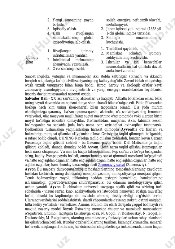 at jamiyatini yaratish. bu quyidagilar bilan tavsiflanadi:  fuqarolarning shaxsiy erkinligi.  bozor munosabatlari.  texnik modernade.  jamiyatning yangi tuzilishi (shahar aholisi, sinf to'plamining ustunligi).  musobaqa. xalq hayotining sifatini oshiradigan yangi texnik imkoniyatlar (transport, aloqa) mavjud. ammo foyda olishda batgeoisi ishchi kuchining narxini kamaytirish yo'llarini izladi, bu https://dndnn.ru/uz/brigadir-kod-professii-soglasovanie-programm-obucheniya-po.html https://dndnn.ru/uz/chpu-stanok-s-rasshirennymi-funkcionalnymi-vozmozhnostyami.html https://dndnn.ru/uz/chpu-stanok-s-rasshirennymi-funkcionalnymi-vozmozhnostyami.html https://dndnn.ru/uz/osnovnye-mesta-dobychi-uglya-gde-dobyvayut-kamennyi-ugol-v-rossii-chto.html https://dndnn.ru/uz/chto-vklyuchayut-v-sebya-sredstva-truda-sredstvo-truda---eto-veshch.html https://dndnn.ru/uz/chto-vklyuchayut-v-sebya-sredstva-truda-sredstvo-truda---eto-veshch.html https://dndnn.ru/uz/standartizaciya-i-tehnicheskoe-regulirovanie-v-aspekte-kachestva.html ayollar va bolalarning mehnatidan keng foydalanishga olib keldi. jamiyat ikkita qarama- qarshi sinflarga bo'lindi: burjuasi va proletariat. hordiq dehqonlar va hunarmandlar ish yo'qligi sababli ish topa olishmadi. ular aybdorlarni mashinalar almashtirish, ishlarini almashtirish, shuning uchun harakat mashinalarga qarshi olingan. ishchilar ekspluatatsiya qiluvchilarga qarshi kurashning boshlanishini belgilab qo'ygan asbob-uskunalar fabrikasi. xix asr boshlarida angliyaga olib kelingan banklarning ko'tarilishi va o'sib borayotgan kapitalni oshirish boshqa davlatlarning past to'lov qobiliyatiga olib keldi, bu esa 1825 yilda ortiqcha inqirozga olib keldi. bular sanoat inqilobi sabab bo'lgan oqibatidir. erishuvlar va muammolar (jadval): sanoat to'ntarish natijalari sanoat inqilmadi (yutuqlar va …