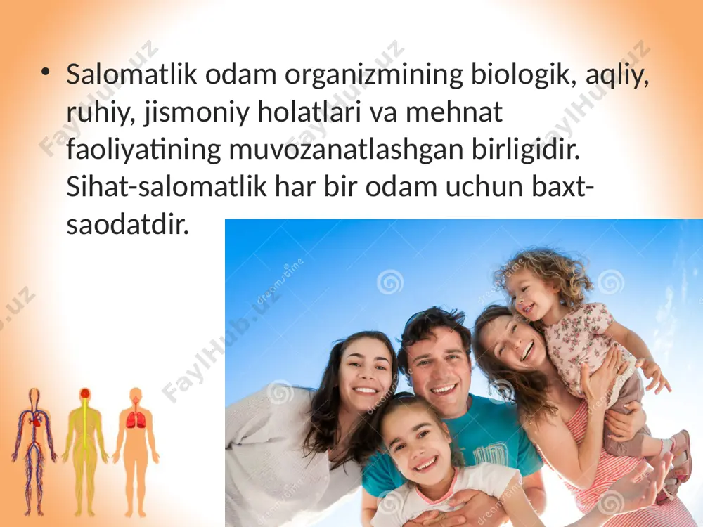 kabi tibbiyotning nazariy fanlariga hamda ichki kasalliklar, jarrohlik, dorishunoslik, yuqumli kasalliklarga taalluqli bilimlar bayon etilgan. ibn sino turli yuqumli kasalliklarning kelib chiqishi va tarqalishida ifloslangan suv va havoning roli katta ekanini uqtirib, suvni qaynatib, keyin iste’mol qilishni tavsiya etgan. u tashqi muhitdagi turli omillar—havo, suv orqali kasallik tarqatuvchi, ko‘zga ko‘rinmaydigan „mayda hayvonlar“, ya’ni mikroblar haqidagi fikrni aytgan. demak, ibn sino l. pasterdan 800 yil ilgari yuqumli kasalliklarni mikroblar qo‘zg‘atishi to‘g‘risida fikr bildirgan. u kasalliklarning oldini olishda tashqi muhitni muhofaza qilish, shaxsiy va umumiy gigiyena qoidalariga amal qilish zarurligi haqidagi fikrlarni bundan 1000 yil ilgari aytgan edi. ibn sinoning „tib qonunlari“ kitobi haqida o‘zbekiston respublikasi prezidenti i. karimov o‘zining „yuksak ma’naviyat — yengilmas kuch“ nomli asarida shunday degan edi: „…mashhur alloma ibn sinoning „tib qonunlari“ asari dunyo miqyosida „meditsina“, „sog‘lom turmush tarzi“ degan tushunchalarning fundamental asosi bo‘lib xizmat qilgani, albatta, chuqur hayotiy va ilmiy zaminga ega. aniqroq qilib aytganda, bu benazir …