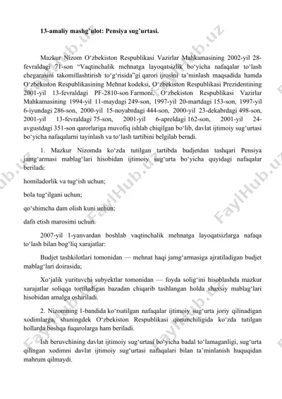 13-amaliy mashg’ulot: pensiya sug’urtasi — DOCX