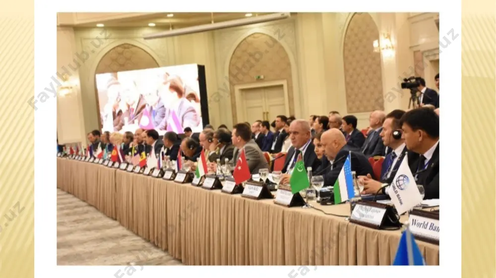 ik, barqaror rivojlanish va inson huquqlari o’z aksini topganligi ishtirokchilar tomonidan yuqori baholandi. ushbu tamoyillar hayotda o’z ifodasini topayotgani esa alohida e’tirofga loyiq. buni o’zbekistonda davlat byudjeti harajatlarining 60 foizi ijtimoiy sohalar — ta’lim, sog’liqni saqlash, madaniyat, aholi kam ta’minlangan qatlamlarini ijtimoiy himoyalashga yo’naltirilayotgani misolida ham ko’rish mumkin. etiboringiz uchun rahmat image3.jpeg image4.jpeg