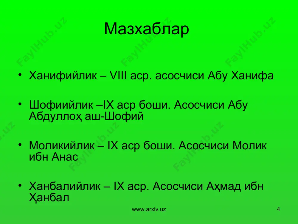 исломдаги окимлар, шиа, хорижий - Page 4
