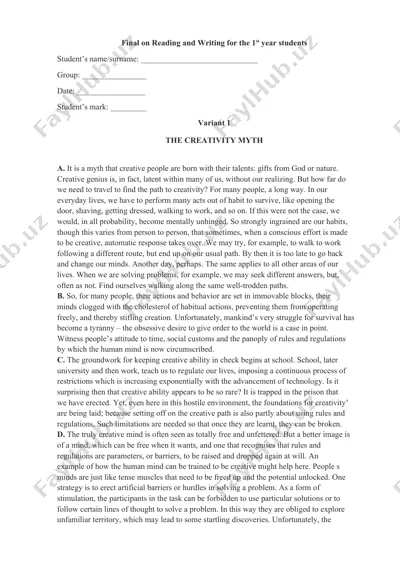 final on reading and writing for the 1st year students — DOCX