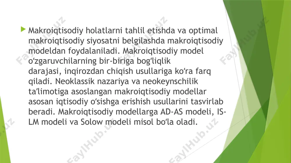 isi robert lucas jr. tomonidan yaratilgan „ratsional kutilmalar“ nazariyasi oʻz davridagi iqtisodiy qarashlarni oʻzgartirib yubordi. maktabning yana bir taniqli vakillaridan biri thomas j. sargent hisoblanadi. aynan sargent giperinflyatsiya vaqtida fillips egri chizigʻi, daromadlilik egri chizigʻi va pul bozori modellaridagi ratsional kutilmalar holatini tushuntirib bergan edi„yangi klassiklar“ning gʻoyalari axborot asimmetriyasi va makroiqtisodiy agentlar chiqargan qarorlarning ratsionallik darajasiga asoslanadi. shu sababli, ushbu maktab vakillari fikriga koʻra, barcha iqtisodiy agentlar ixtiyorlarida ideal axborot boʻlganida shu axborotdan ratsional foydalana olsalar, iqtisodiyot barqaror rivojlanadi. shuningdek, yangi klassik maktab vakillari fikriga koʻra, odam bir xatoni ikki marta takrorlamaydi va iqtisodiy sharoitlarga tez moslasha oladi. natijada, davlat avval sodir boʻlgan makroiqtisodiy siyosatni qayta amalga oshirgan paytda, barcha agentlar kelajakdagi holatni prognozlay olishadi. etiboringiz uchun raxmat /docprops/thumbnail.jpeg