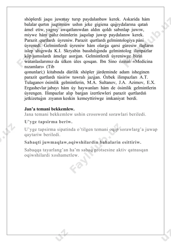 parazit qurtlardin har tu’rliligi - Page 5