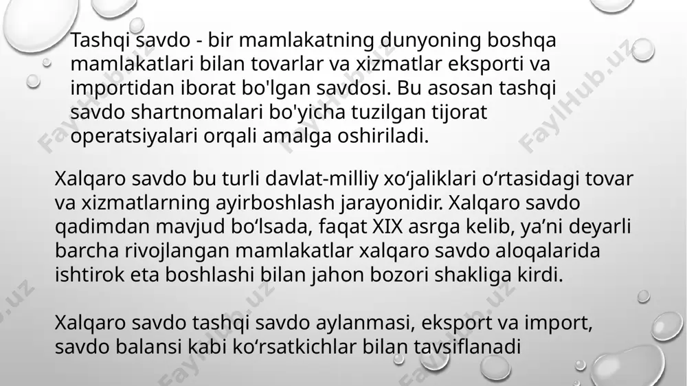 xalqaro savdoning rivojlanish bosqichlari - Page 3
