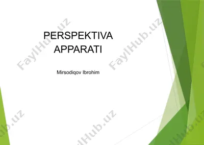 perspektiva apparati — PPTX