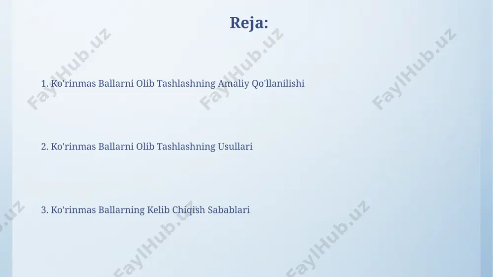chegarasi o'rtacha 5% dan oshmasligi va natijalar ishonchliligi 95% dan kam bo'lmasligi kerak. ko'rinmas nuqtalarni aniqlash ko'rinmas nuqtalarning mavjudligi geometrik xatolarga, ya'ni 0.01 mm dan kam bo'lgan kichik koordinatalar farqlariga olib kelishi mumkin, bu esa aniqlikni pasaytiradi va ishlashni qiyinlashtiradi. ko'rinmas nuqtalarni aniqlash jarayoni, o'rtacha 25% gacha modellashtirish vaqtiga tejashni ta'minlaydi, natijada optimallashtirilgan fayl hajmi va yaxshilangan renderlash tezligini beradi. xatoliklarni tuzatish "invisible points"ni aniqlash va tuzatish uchun ishlatiladigan regressiya tahlili metodlari, ma'lumotlar to'plamining hajmi 5000 dan oshganda aniqlik darajasini 15% ga oshiradi. xatoliklarni tuzatishda ishlatiladigan iterativ usullar 2-3 marta takrorlanganda, to'g'ri natijalarga erishish ehtimoli 85% ga yetadi, ammo hisoblash vaqtini ko'paytiradi. anomaliyalarni tahlil qilish anomaliyalarni tahlil qilishda, 3 sigma qoidasidan foydalanib, ma'lumotlar to'plamidagi 99.7% normal qiymatlarni aniqlash va qolgan 0.3% ni anomaliya sifatida ajratib olish mumkin. mahalliy o'rtacha va standart og'ishdan foydalangan holda, anomaliyalarni aniqlashda, 1.5 iqr (interkvartil oralig'i) dan oshadigan qiymatlar potentsial anomaliyalar hisoblanadi. kelajakdagi tadqiqotlar turli xil …