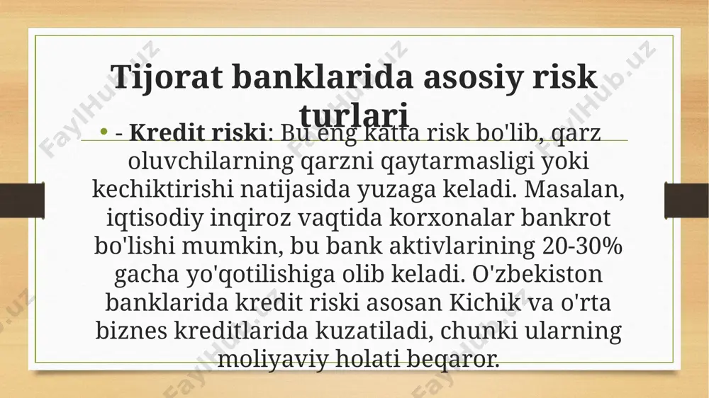tijorat banklarida risklarni boshqarish tizimi - Page 5