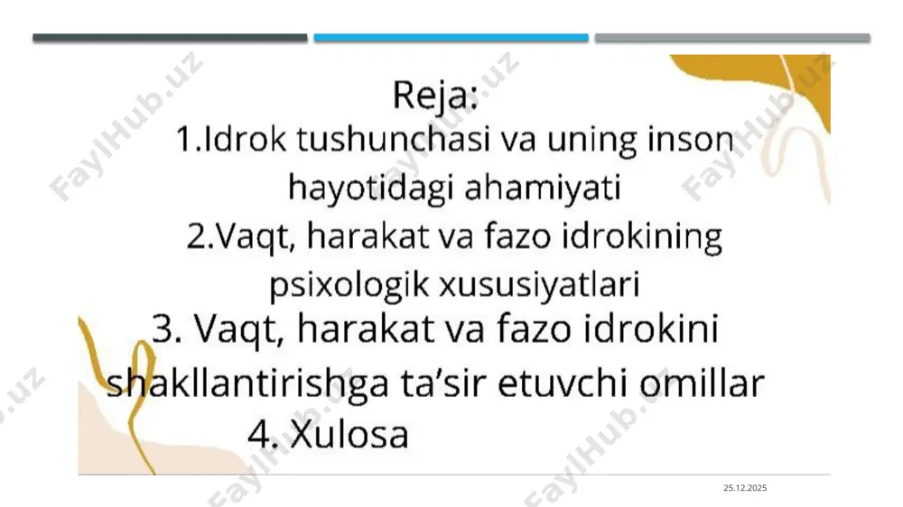 adan tashqarida mavjud boʻlishi mumkin emas, u nisbiydir. fanda uzoq davr mobaynida fazoni vaqtdan ajratib tushunish hukmronlik qilib keldi. shu jixatdan vaqtga nisbatan dinamik va statistik qarashlar ham mavjud. dinamik qarash boʻyicha, vaqtning faqat hozirgi zamonigina real mavjud, oʻtmish oʻtib ketgan, kelajak esa hali yoʻq. statistik qarash vakillarining fikricha, vaqtning barcha lahzalari bir yoʻla, yaxlit holda, bir vaqtda mavjuddir, vaqtning lahzalarini har bir subʼyekt oʻz boshidan kechiradi va unga goʻyoki vaqt oqib oʻtayotgandek tuyiladi. 20-asr boshlarida a. eynshteyn tomonidan nisbiylik nazariyasining yaratilishi fazo va vaqtning oʻzaro chambarchas bogʻlikligi, fazo va vaqt sistemaning harakat tezligi bilan, vaqt-fazo strukturasining modda zichligi bilan bogʻlikligi haqidagi fikrlar tabiiy-ilmiy va nazariy isbotini topdi. 26.03.2025 26.03.2025 26.03.2025 26.03.2025 26.03.2025 26.03.2025 bundan ilgariroq yaratilgan noyevklid geometriyasi tamoyillari bilan dunyo elektrodinamik manzarasining bogʻlanishi fazoning strukturasi haqidagi tabiiy-ilmiy tasavvurlarni yanada kengaytirdi. fan yutuqlari fazo va vaqtning xususiyatlari mikro, makro va megadunyolarda bir-biridan farq qilinishini isbotladi. hozirgi zamon fanlari aniqlab …