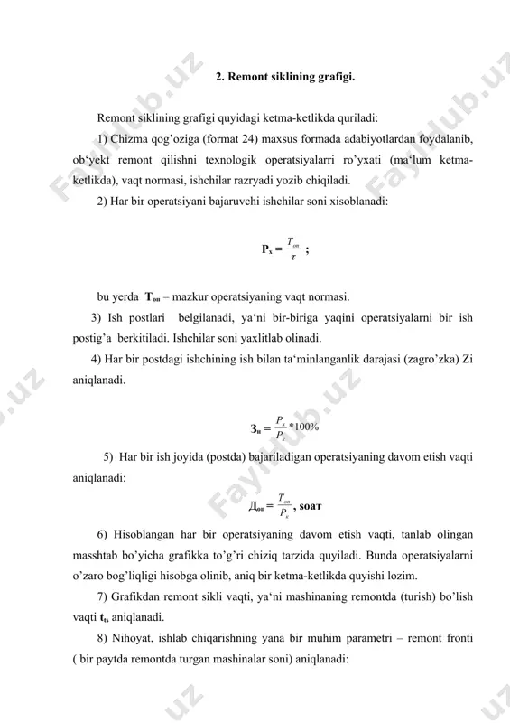 remont korxonalari ishini tashkil etish asoslari - Page 4