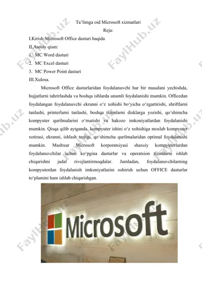 microsoft office — DOCX