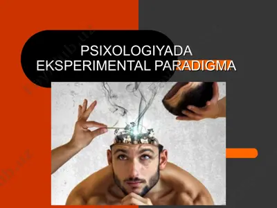 psixologiyada eksperimental paradigma — PPT