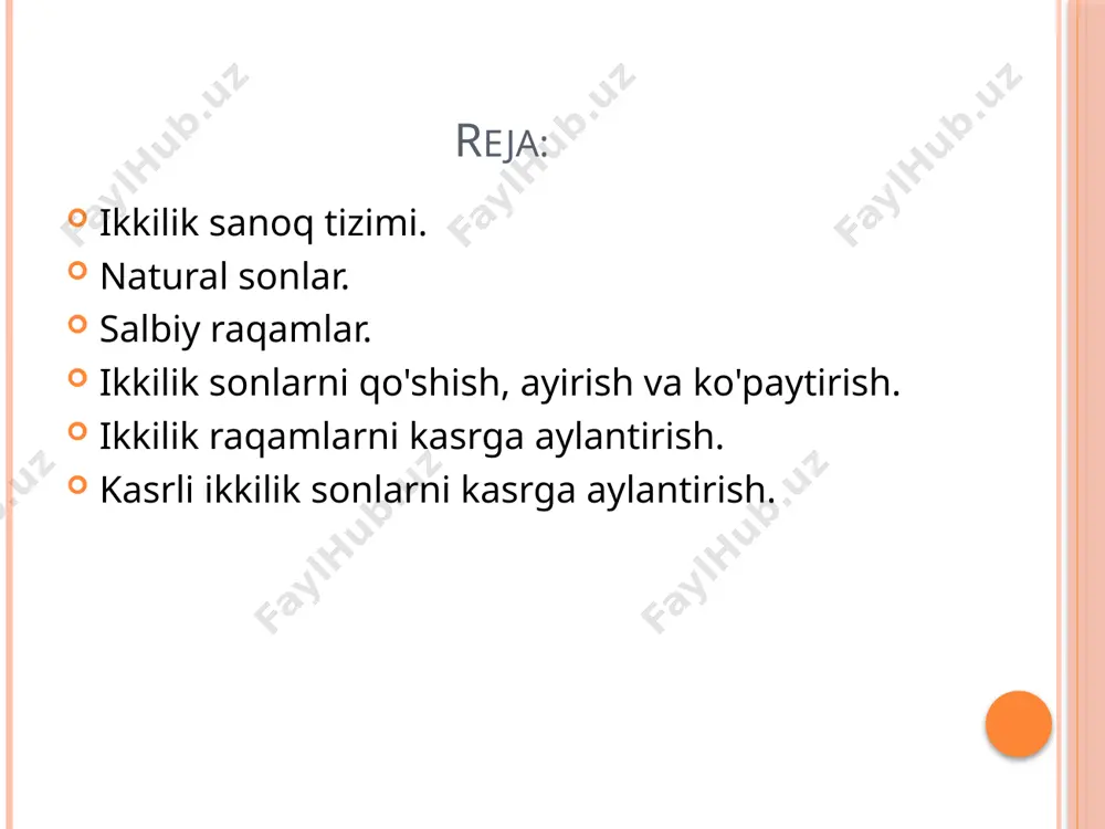 ikkilik sanoq sistemasining tatbiqi - Page 2