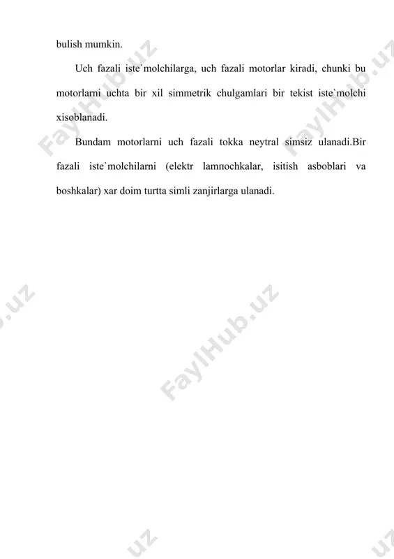 uch fаzаli zаnjirlаr.uch fаzаli sistеmаning e.ю.ksi. istе`mоlchilаrni юlduz usulidа ulаsh - Page 5