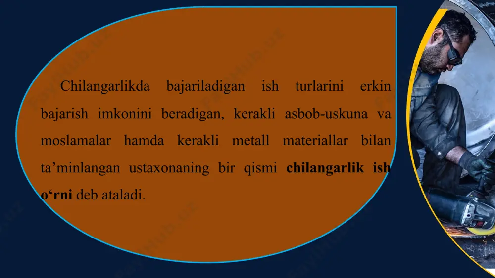 metallga ishlov berish ustaxonasining tuzilishi 5-sinf - Page 4