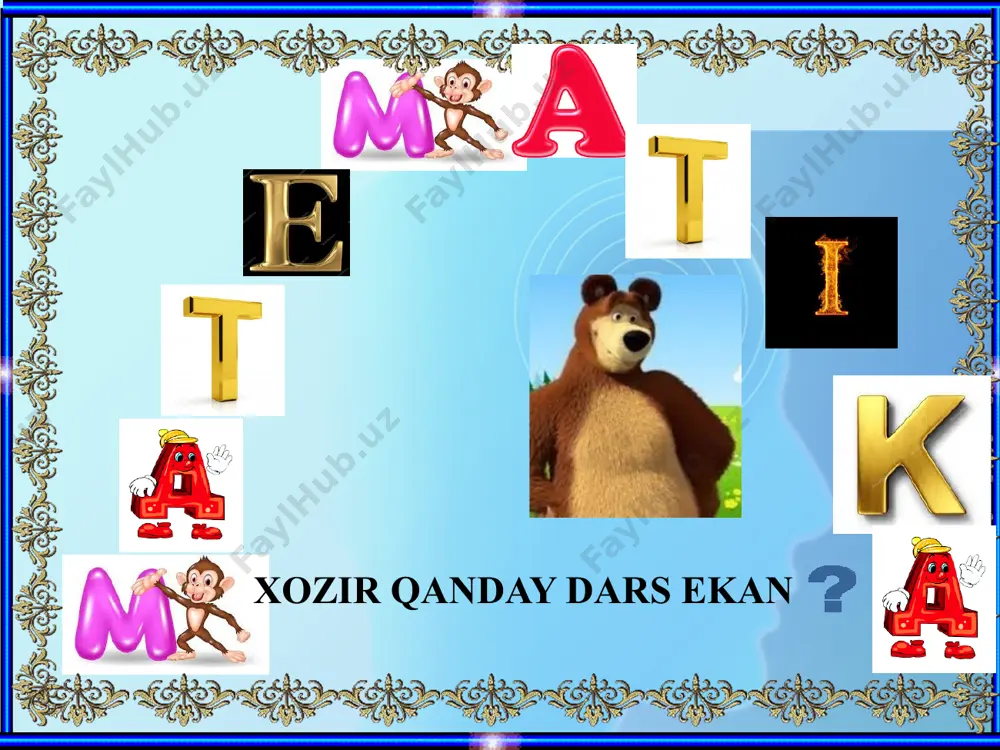 1 dan 10 gacha bo’lgan sonlar.sonlarni taqqoslash dars ishlanmasi - Page 3